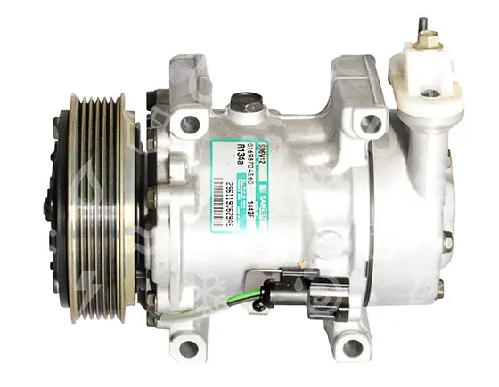 kompresor SANDEN 6V12, řemenice 120 mm - PV6, 12V, OEM 2S6119D629A